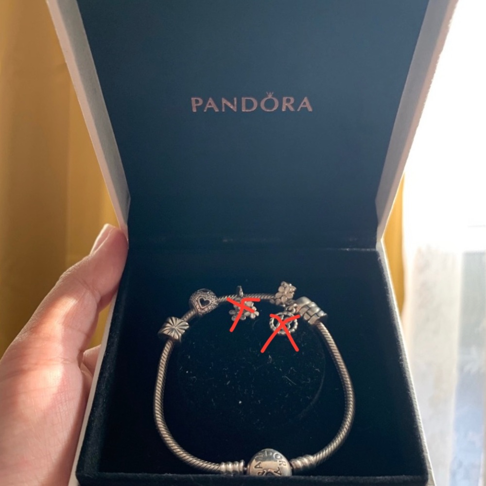 Pandora Bracelet with 4 charms